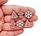 Cute Gingerbread Cookie Charms, 6 pieces, 3 Pairs of Tiny Charms for Christmas Earrings, Adorabilities